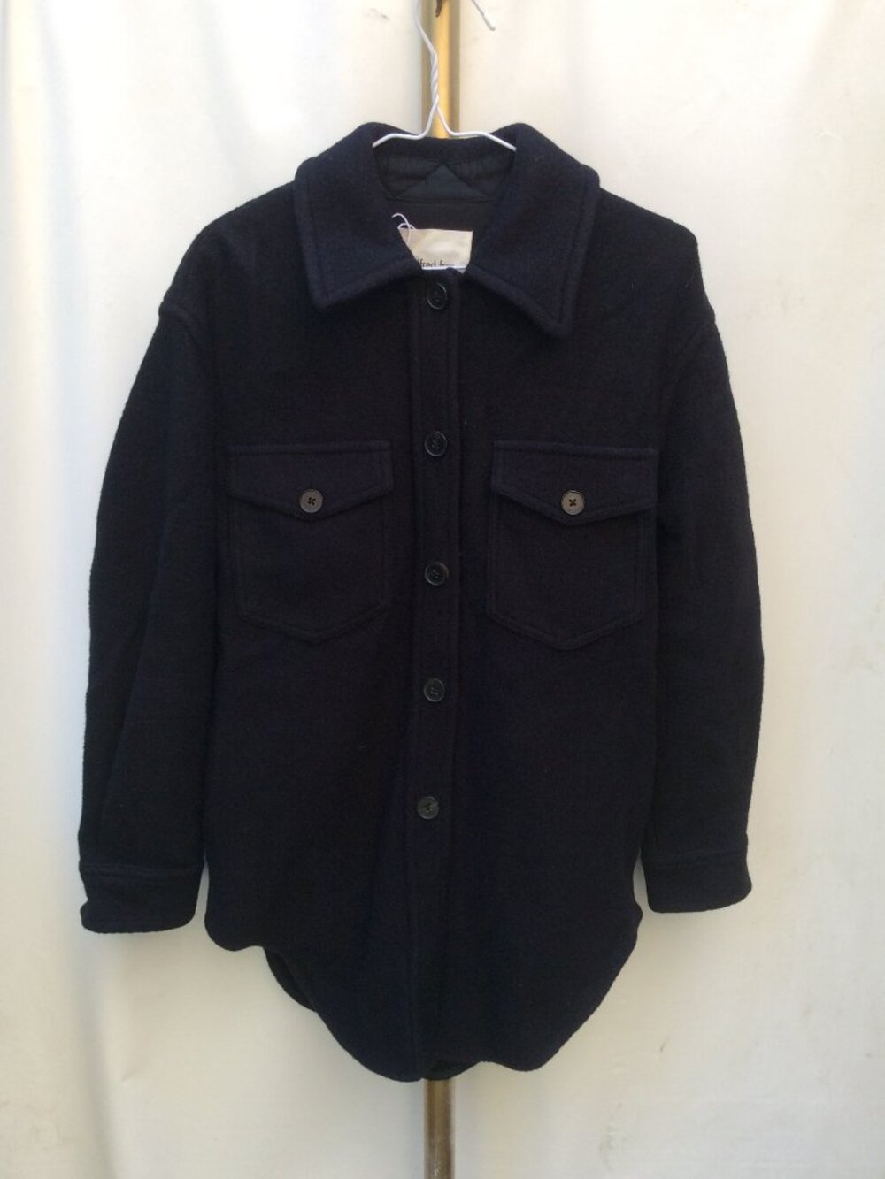 Aritzia 100% Merino Wool The Ganna™ Jacket Shacket Black XS